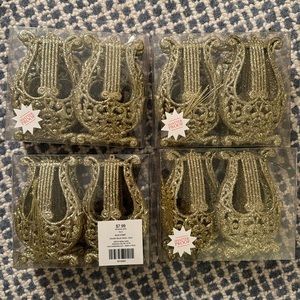 16 Gold Glitter Lyre Hobby Lobby Ornaments